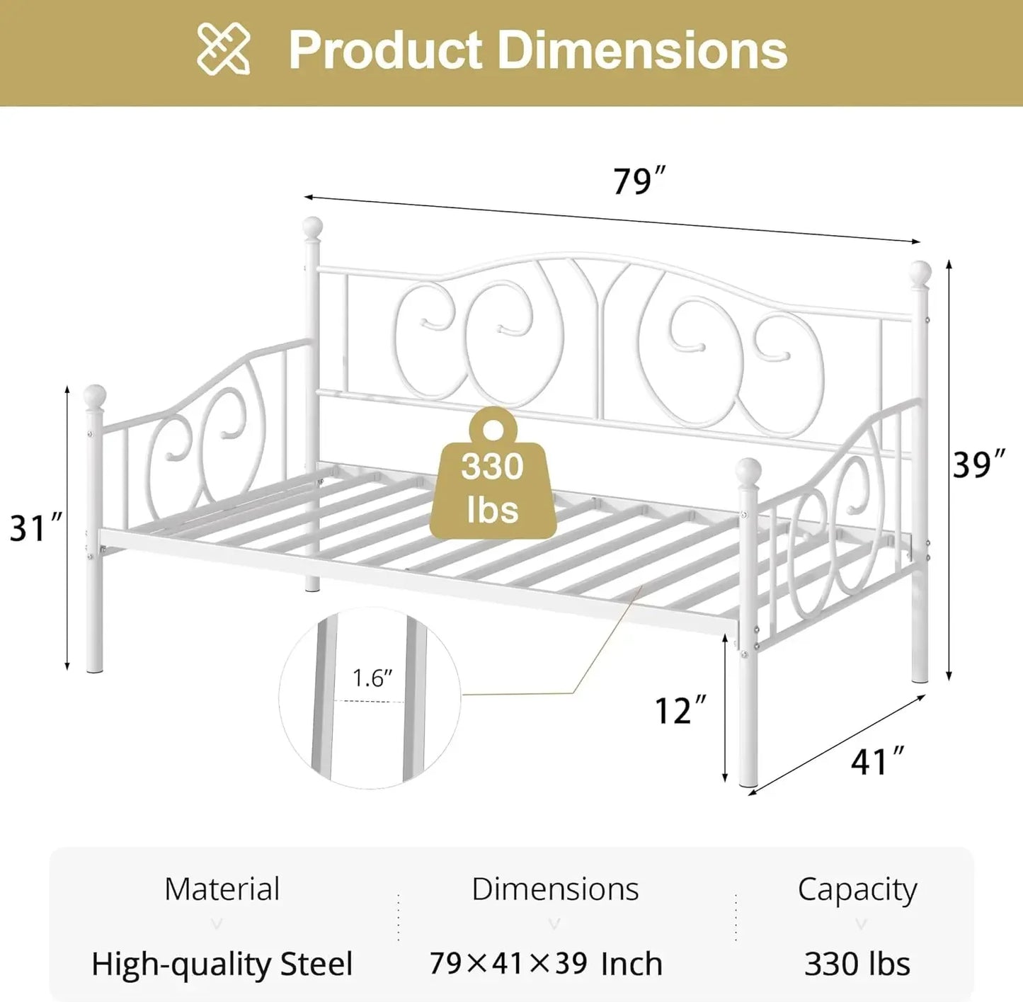 Twin Daybed Frame