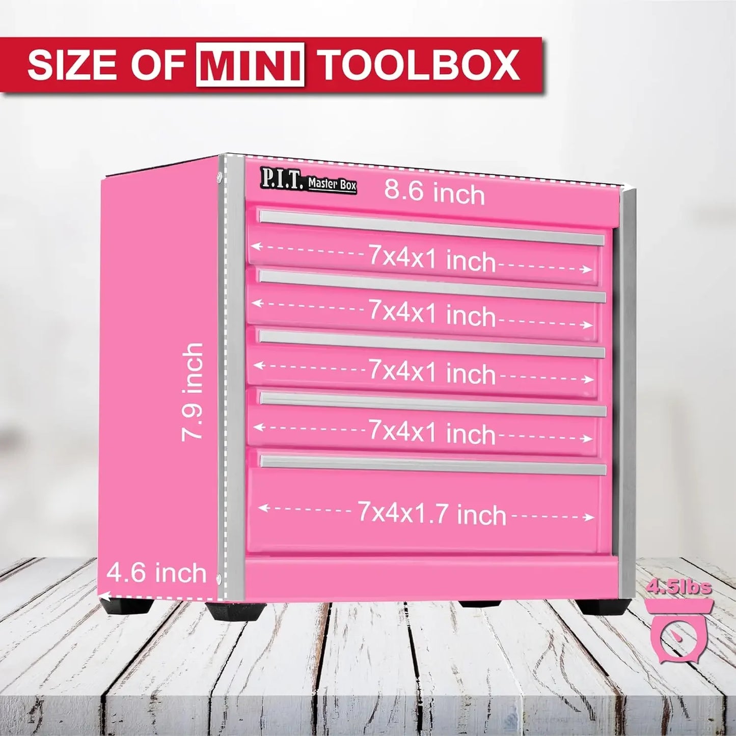 5-Drawer Mini Tool Box