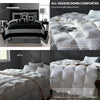 King Size Bedding Set: Oversized Black &
Grey Micro Suede Patchwork Comforter w/Bed in a Bag