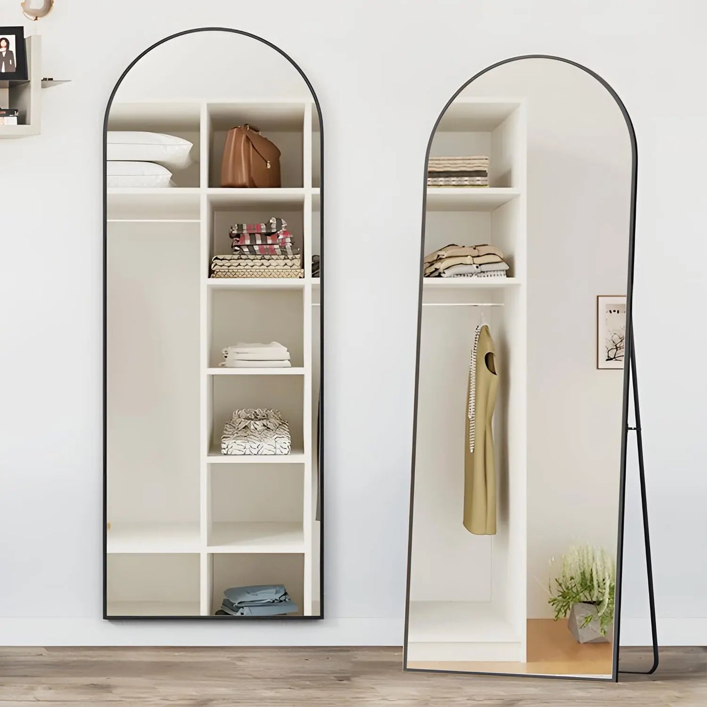 CASSILANDO Arched Full Length Mirror 64" x 21"