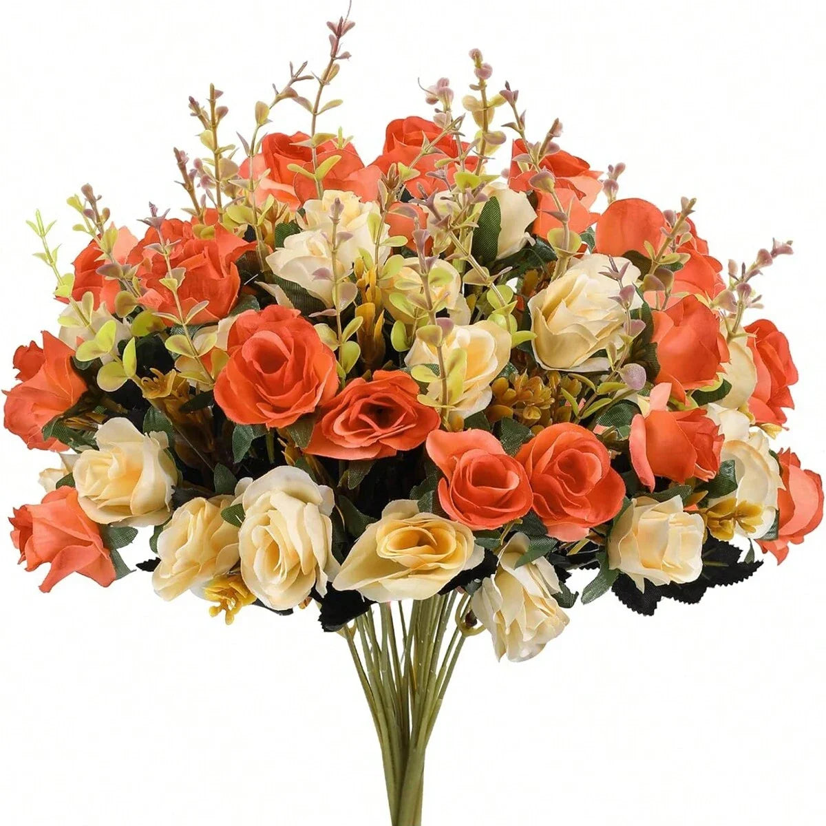 1pc Artificial Flower Rose Silk Bundle