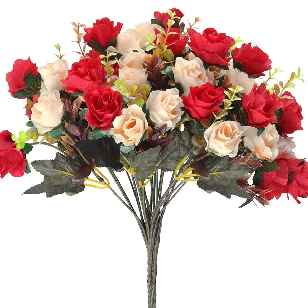 1pc Artificial Flower Rose Silk Bundle