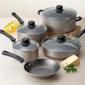 All-round non-stick cookware champagne set