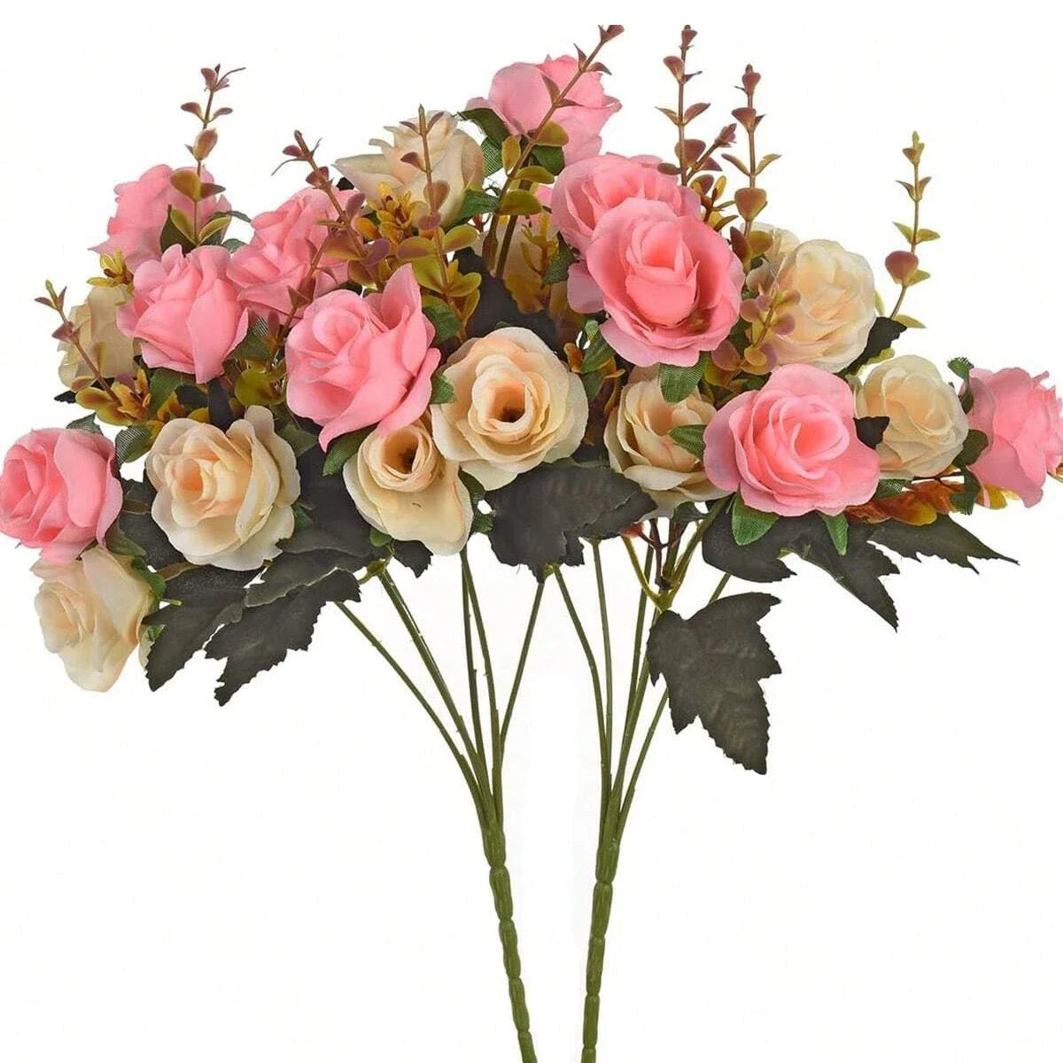 1pc Artificial Flower Rose Silk Bundle