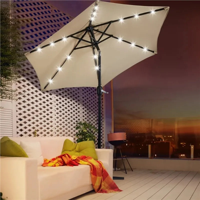 Standard Patio Umbrella W/ LED Lights