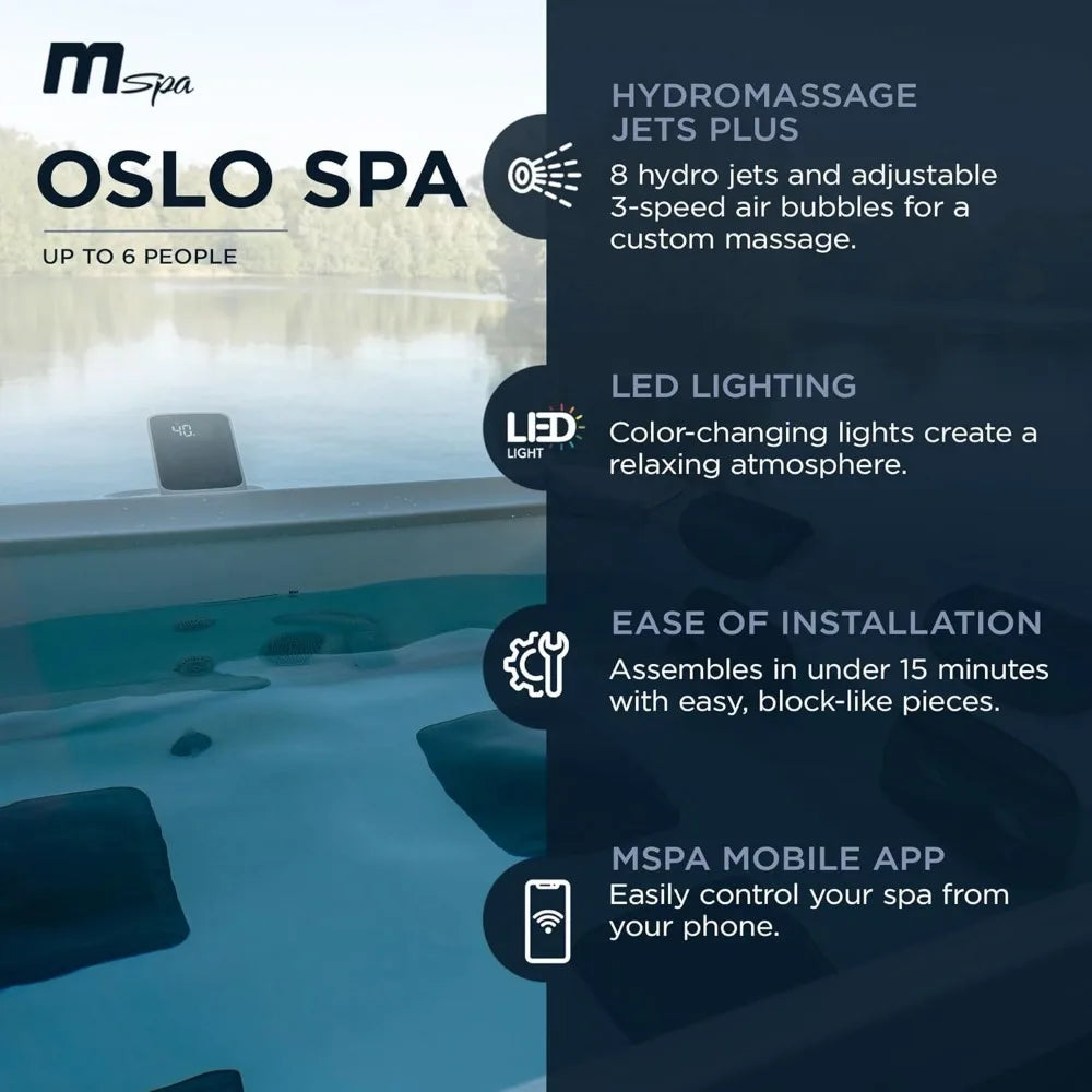 Outdoor Hot Tub, Bubble Massage Spa