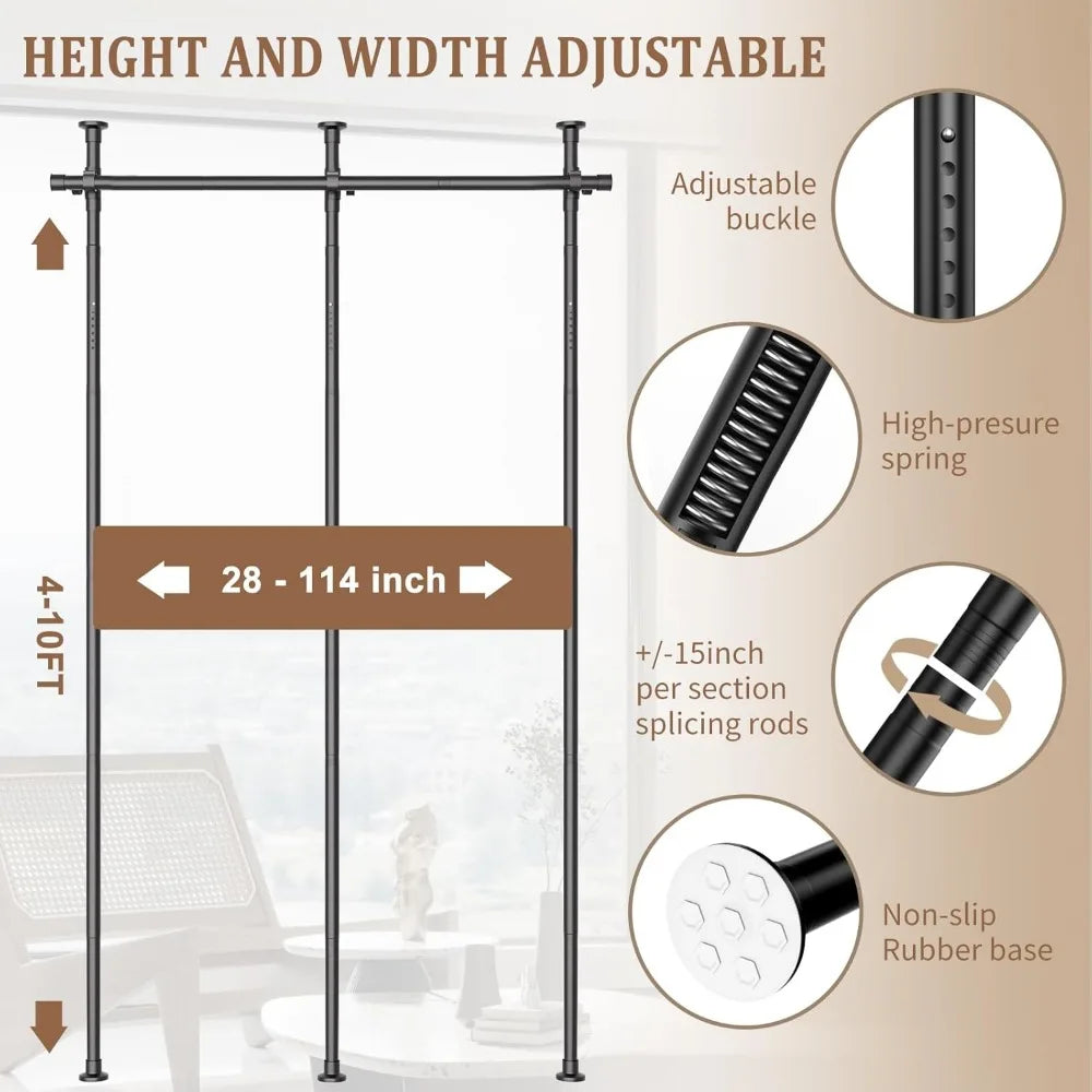Room Divider, Height and Width Adjustable