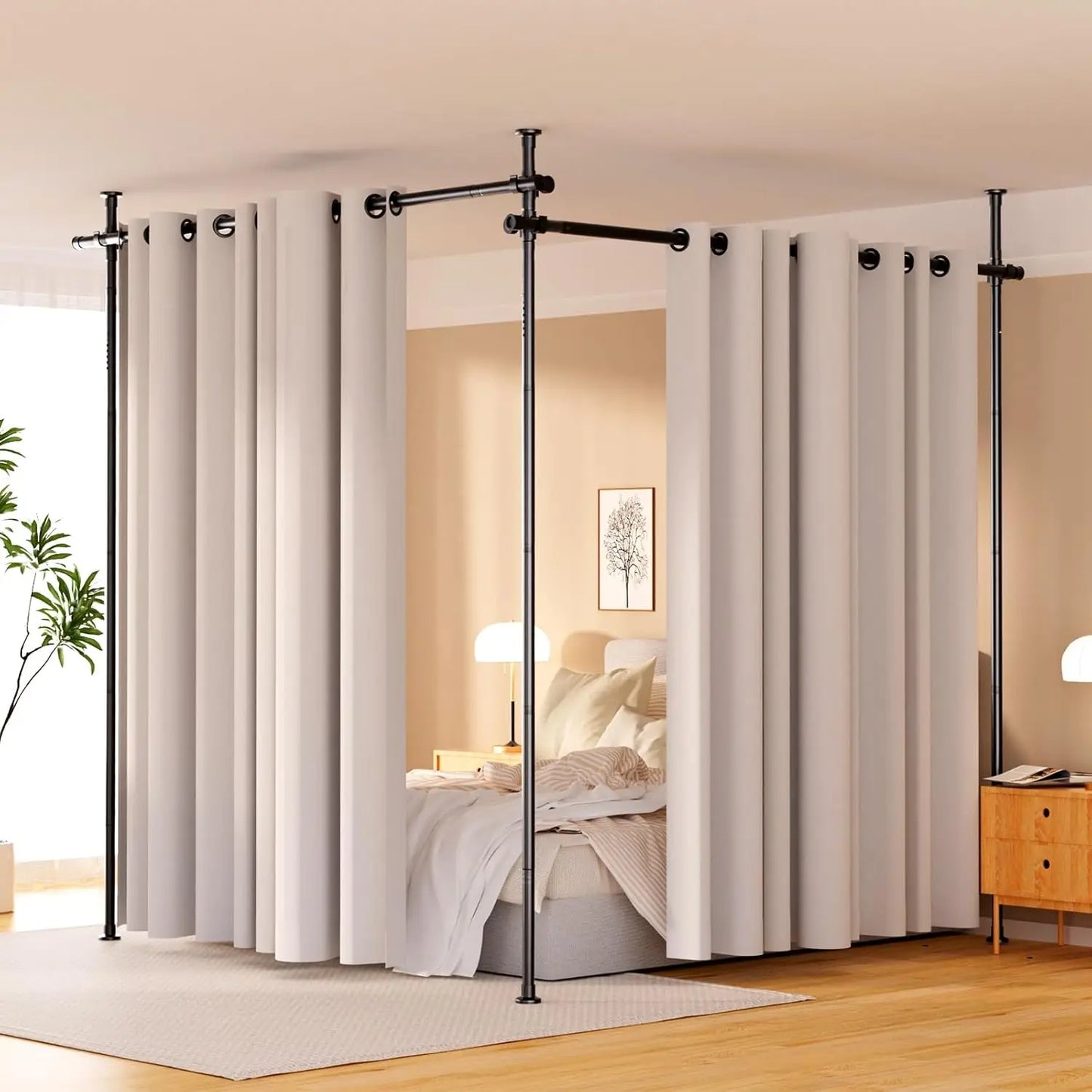 Room Divider, Height and Width Adjustable
