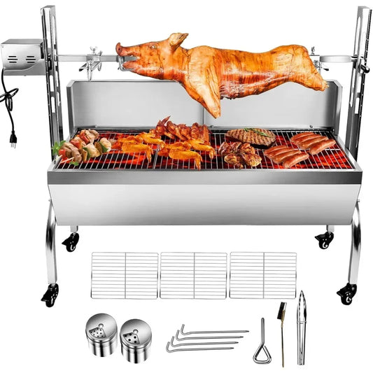 Stainless Steel Rotisserie Grill