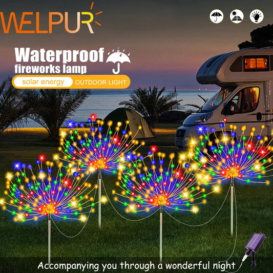 Solar Fireworks Lights