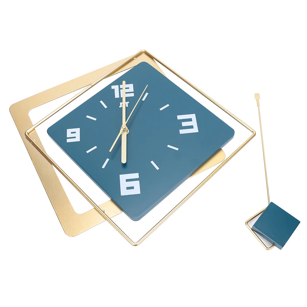 Modern Metal Wall Clock with Silent Movement