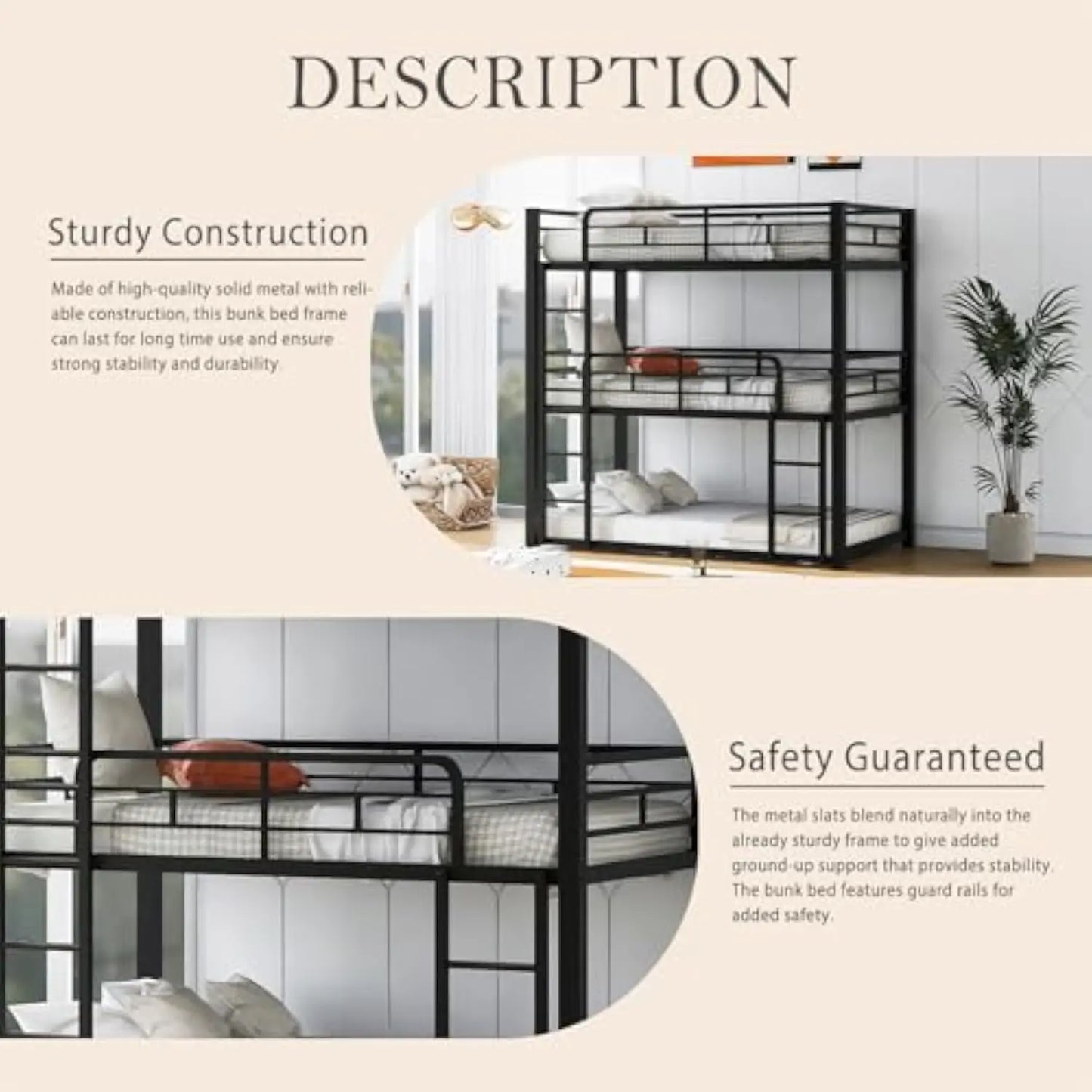 Triple Bunk Bed For Kids