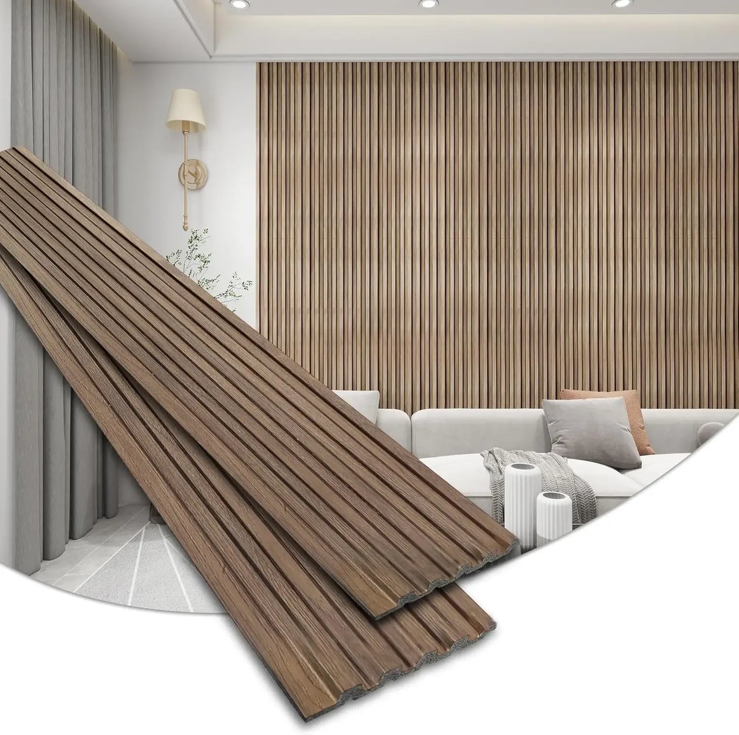 16 Pieces Textured Wood Grain Panels