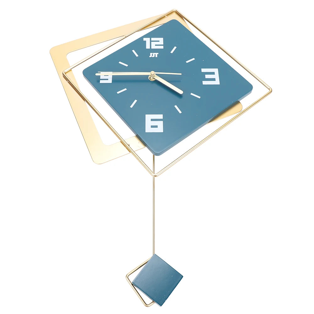 Modern Metal Wall Clock with Silent Movement