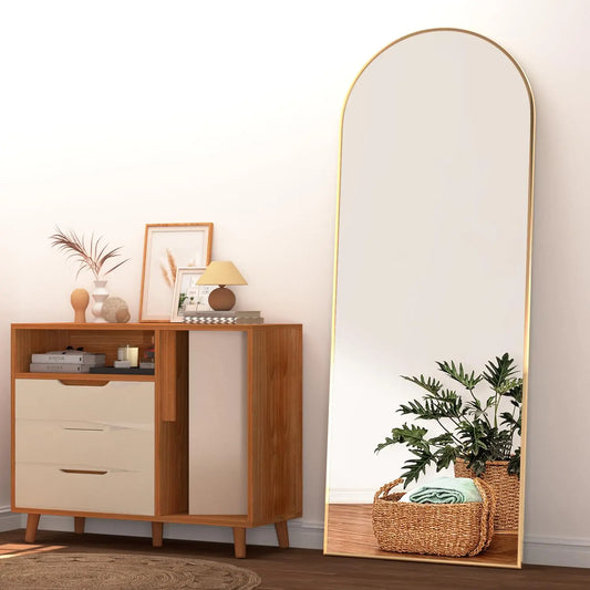 CASSILANDO Arched Full Length Mirror 64" x 21"
