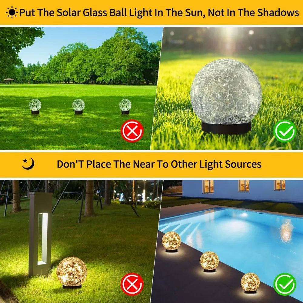 Waterproof Solar Globe Lights