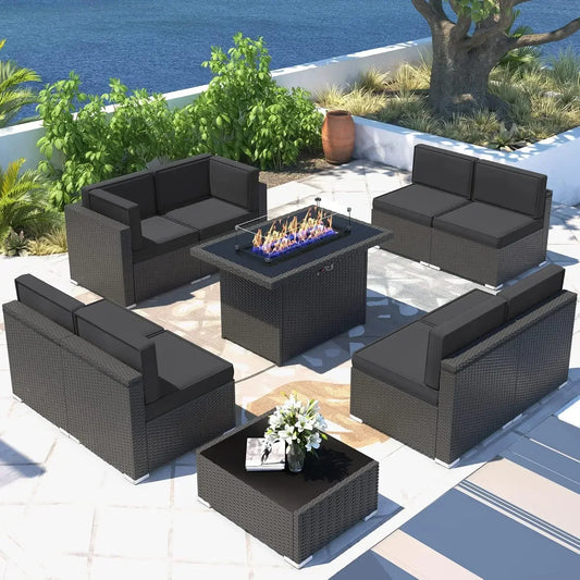 Patio Furniture Set W/ Fire Pit Table