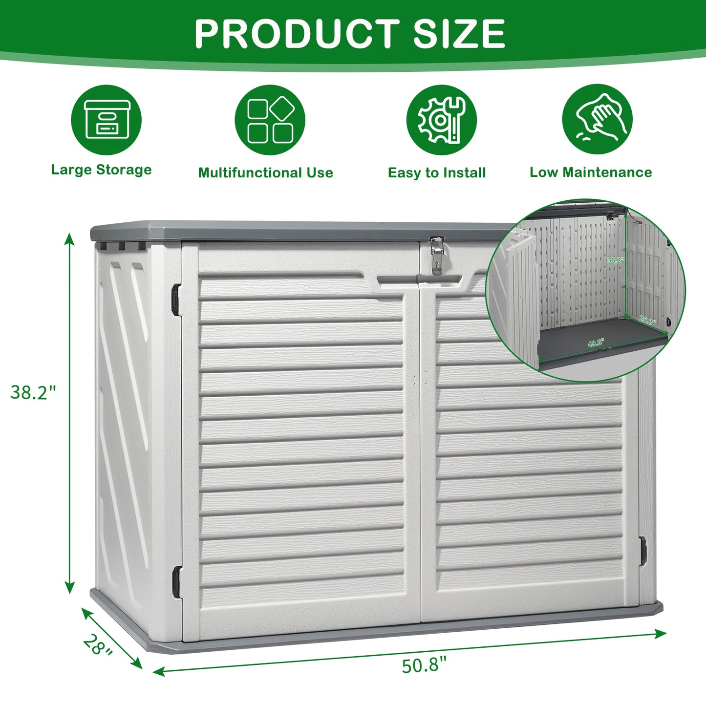 Lockable Outdoo Shed