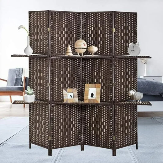6 Ft Wood 4-Panel Room Divider
